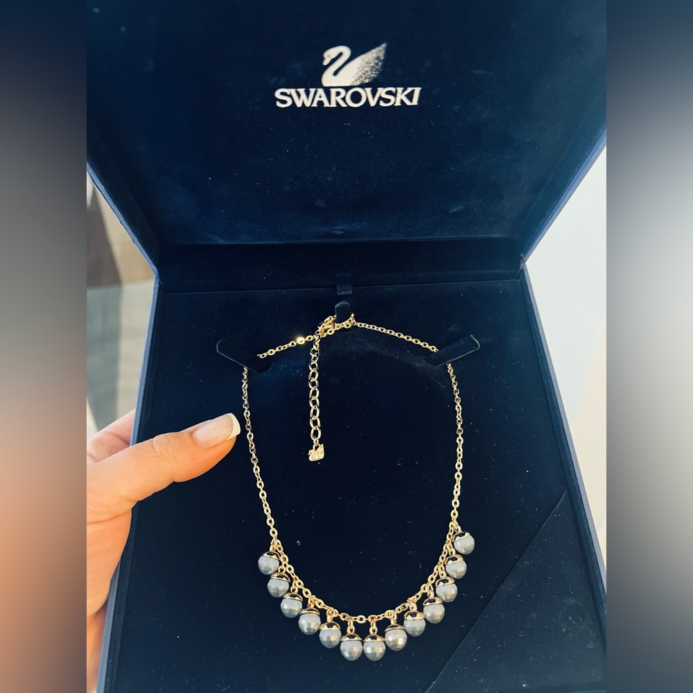 Unique Swarovski Crystals Gold-Plated Necklace. No longer available in stores.